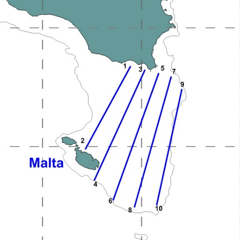 Sondaggio acustico pelagico dei pesci nel Canale di Malta